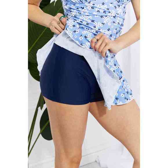 Marina West Swim Full Size Clear Waters Swim Dress in Blue - Picture 5 of 5